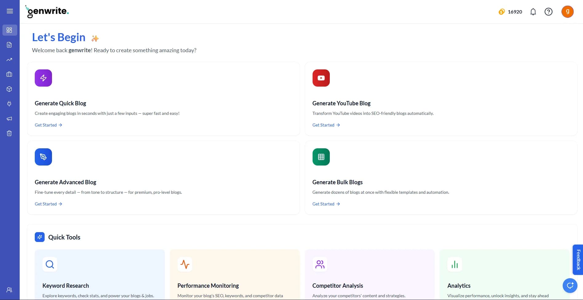 GenWrite Demo Preview