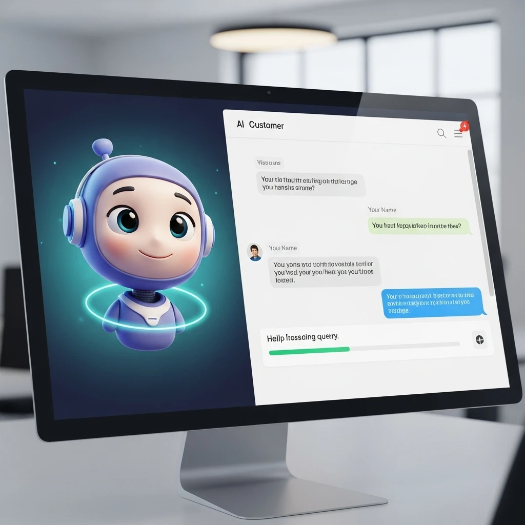 AI advertising platform interface with campaign performance metrics.