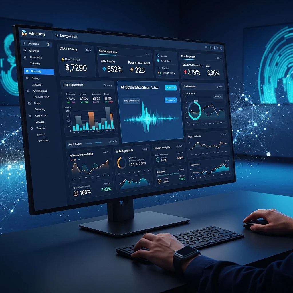 Marketing technology stack visualization with AI integration.