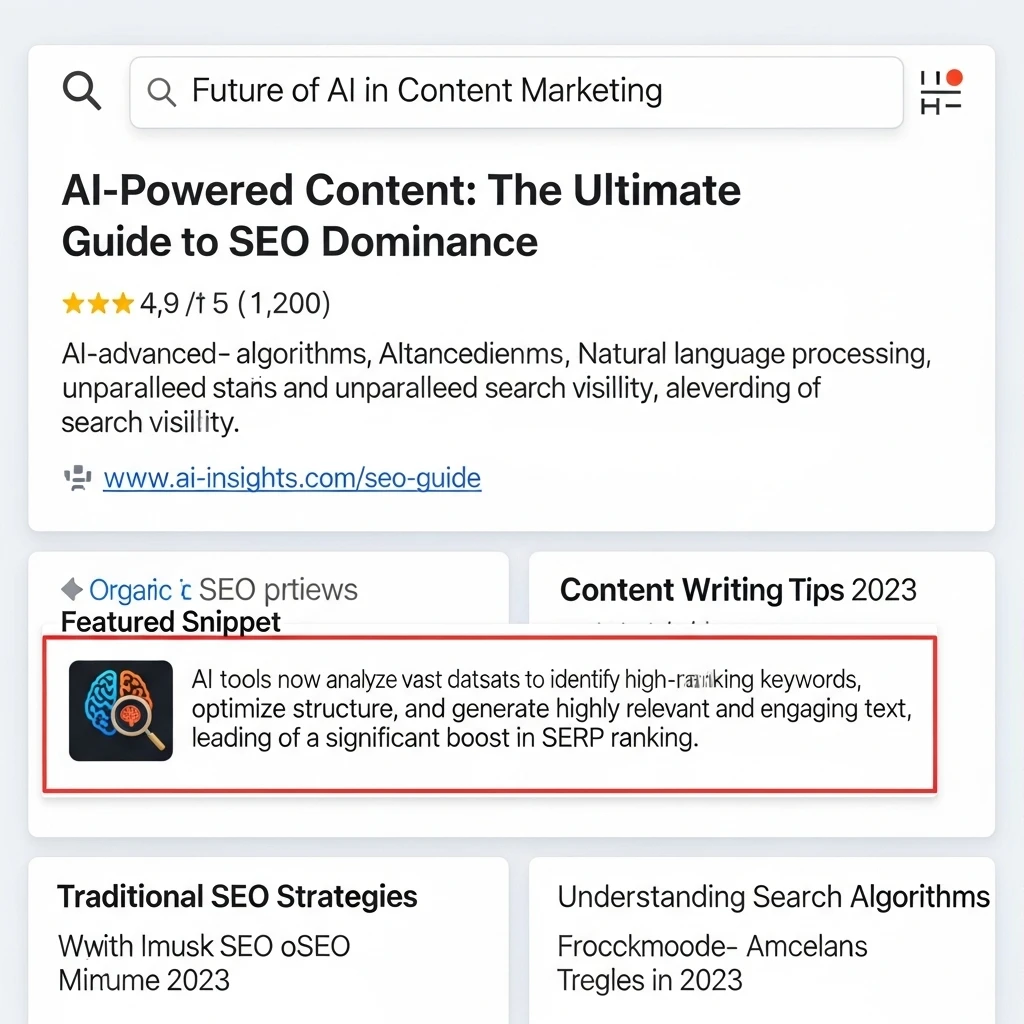 Dashboard showcasing AI marketing tools and performance metrics.