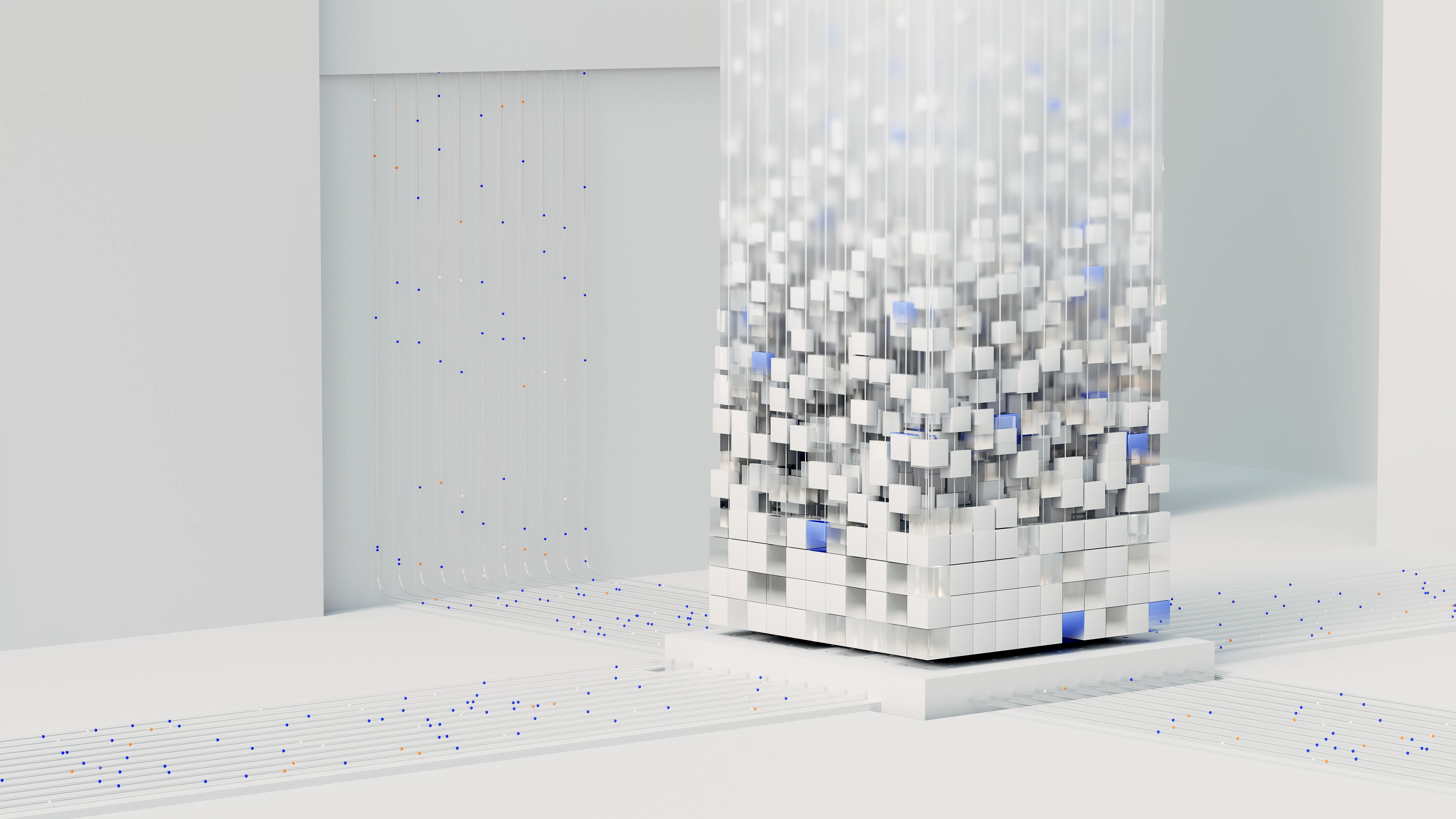 Abstract digital structure representing data, key for advanced SEO writing software.