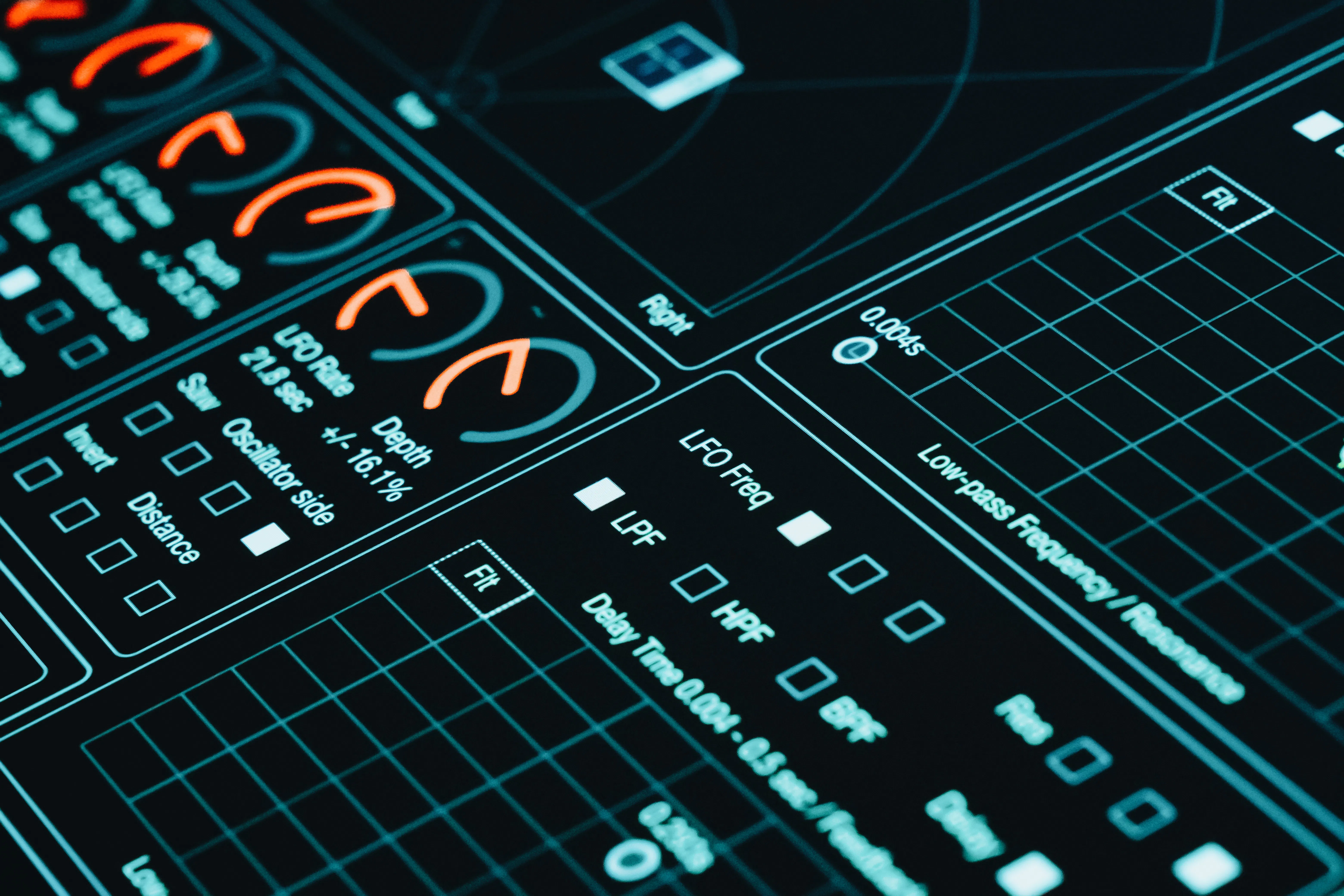 A close-up of a digital interface dashboard with data charts, illustrating generative engine optimization.