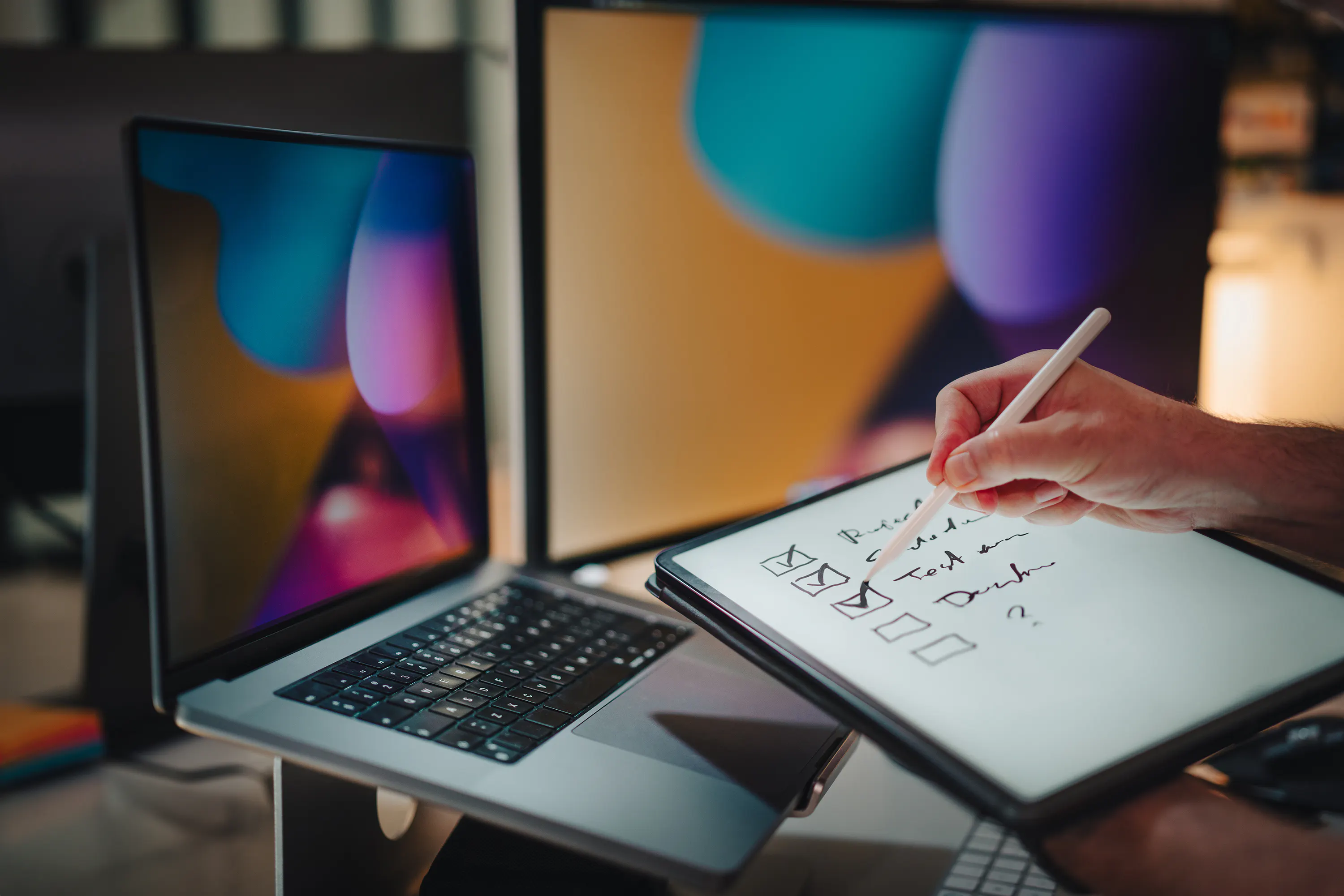 modern digital writing office