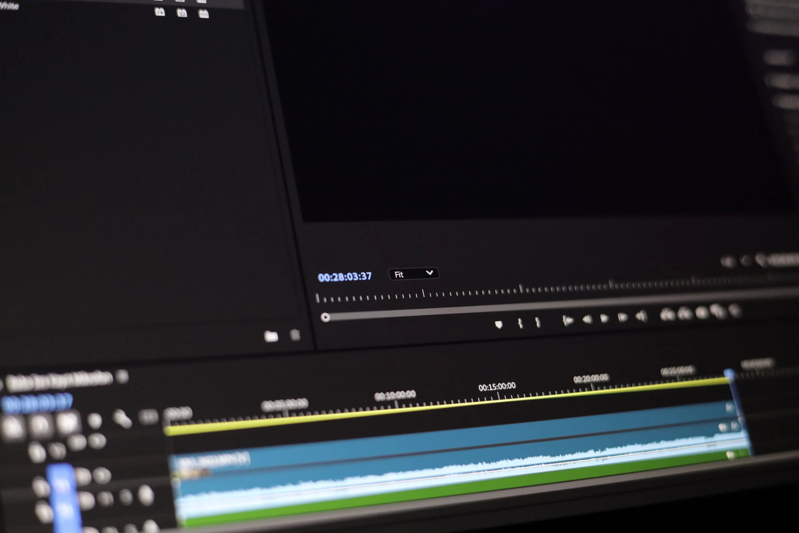 Video editing software interface used to refine content from an AI SEO article writer.