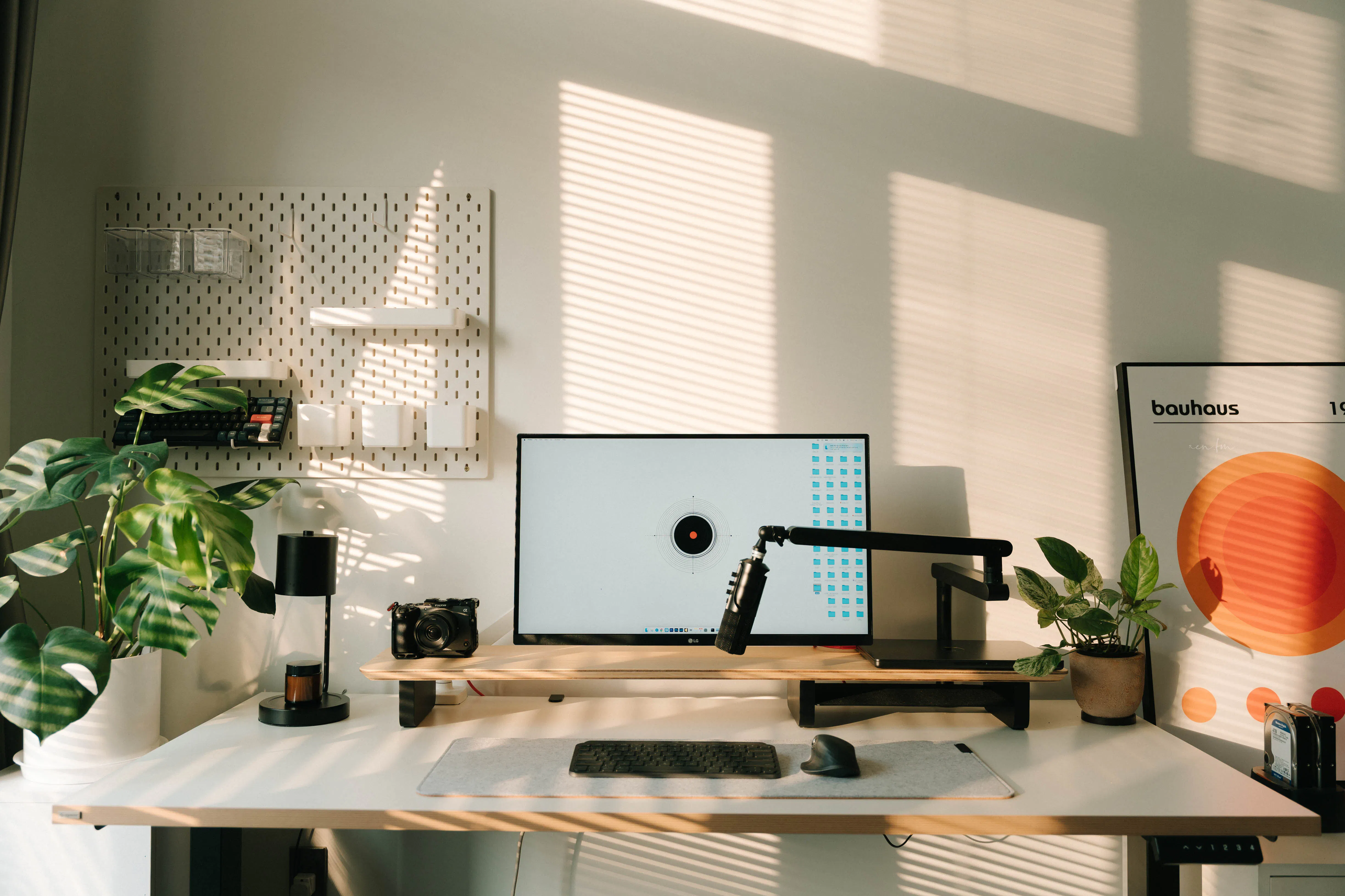 minimalist creative office workspace