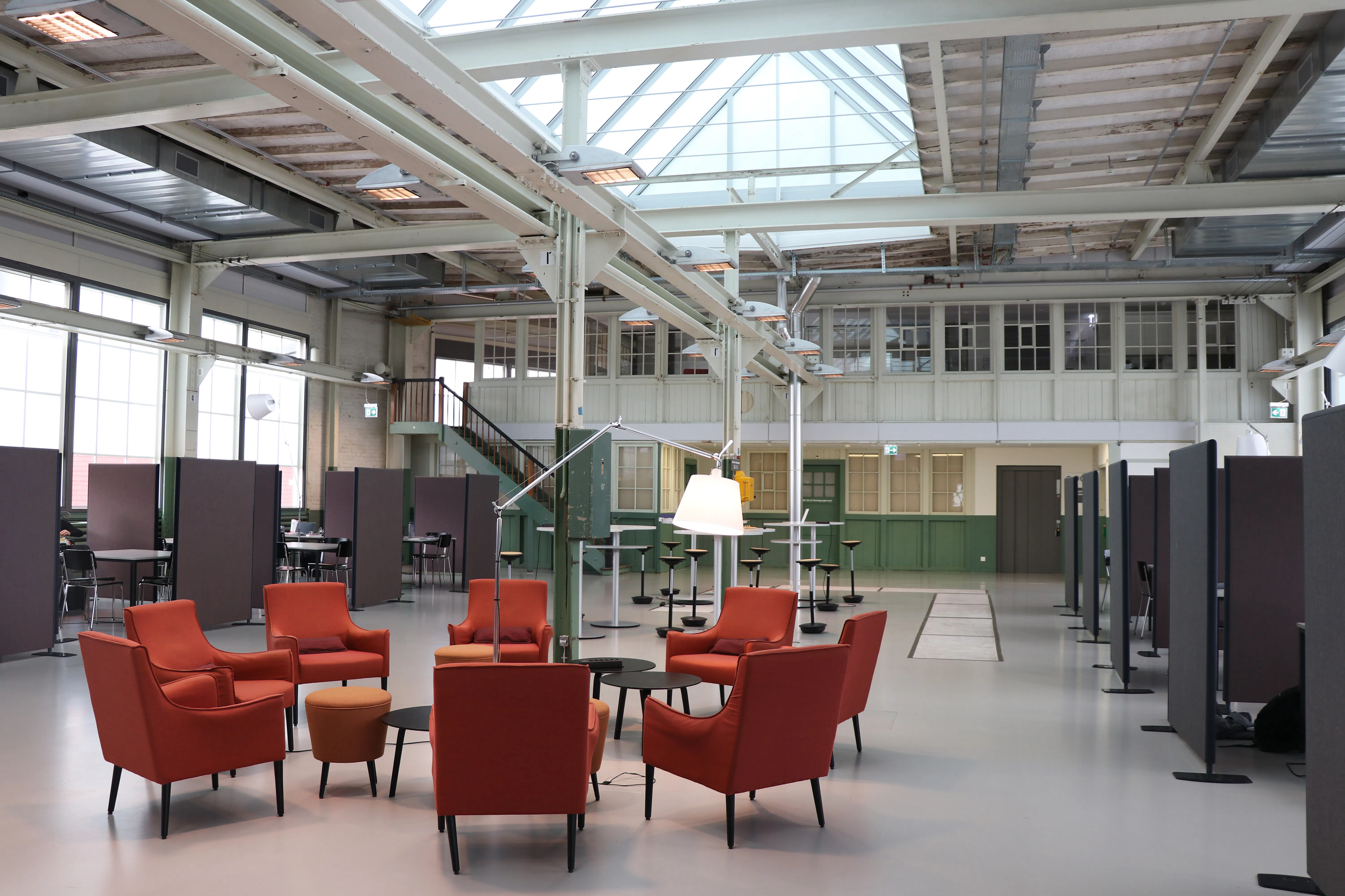 modern industrial office workspace