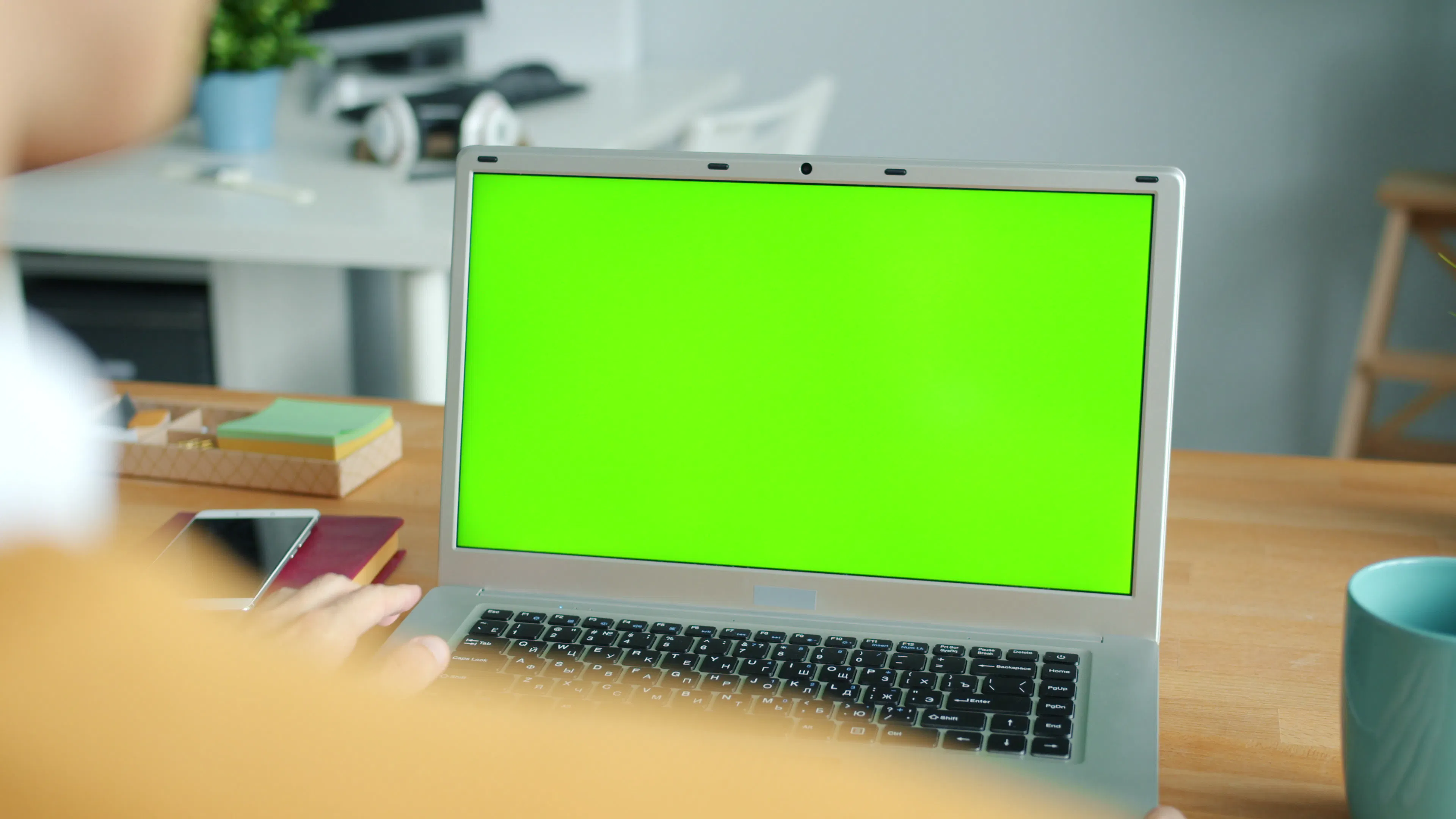 modern office laptop screen