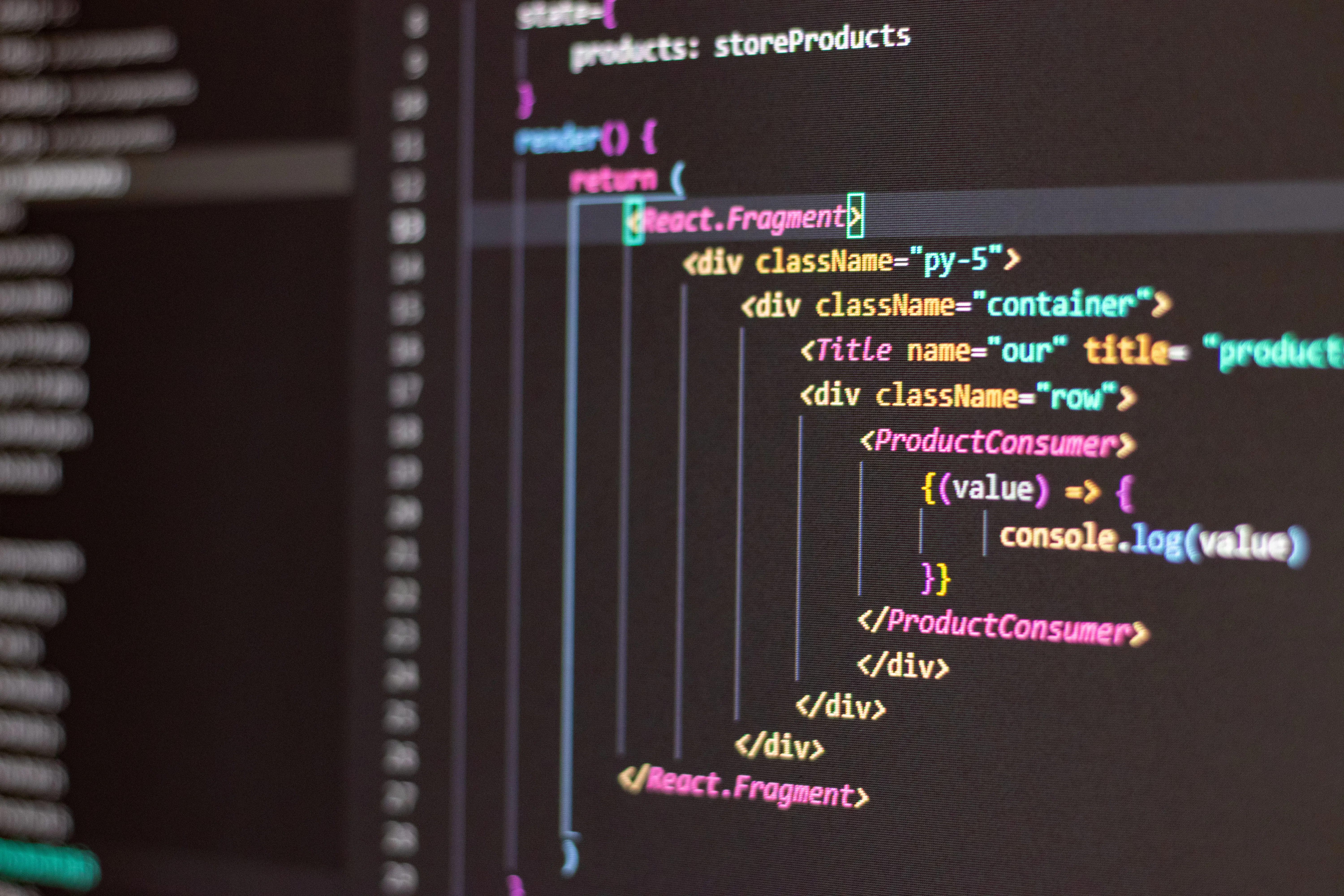 A monitor displaying code snippets demonstrating Answer Engine Optimization for seo content writing ai.