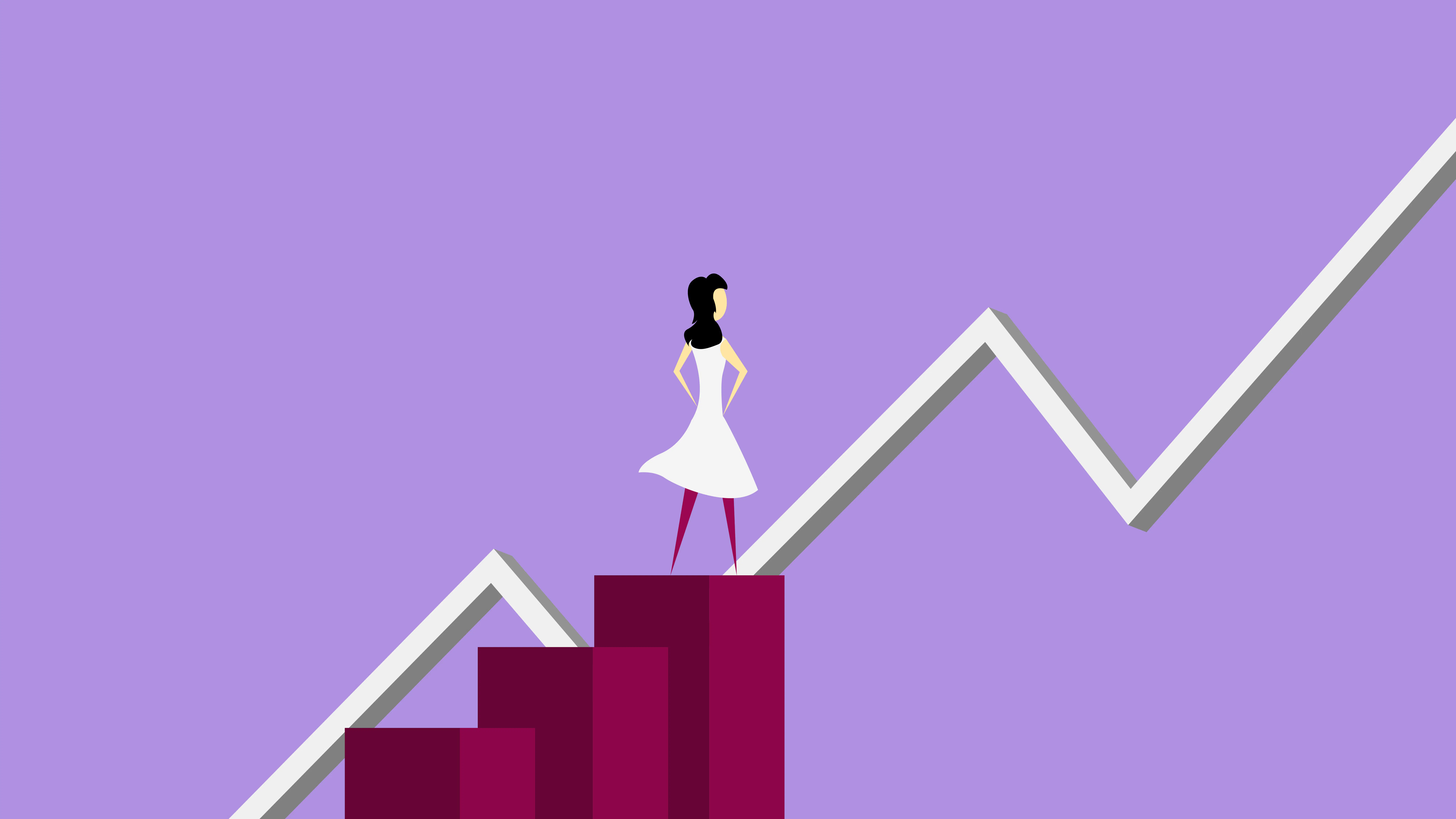 rising business growth graph
