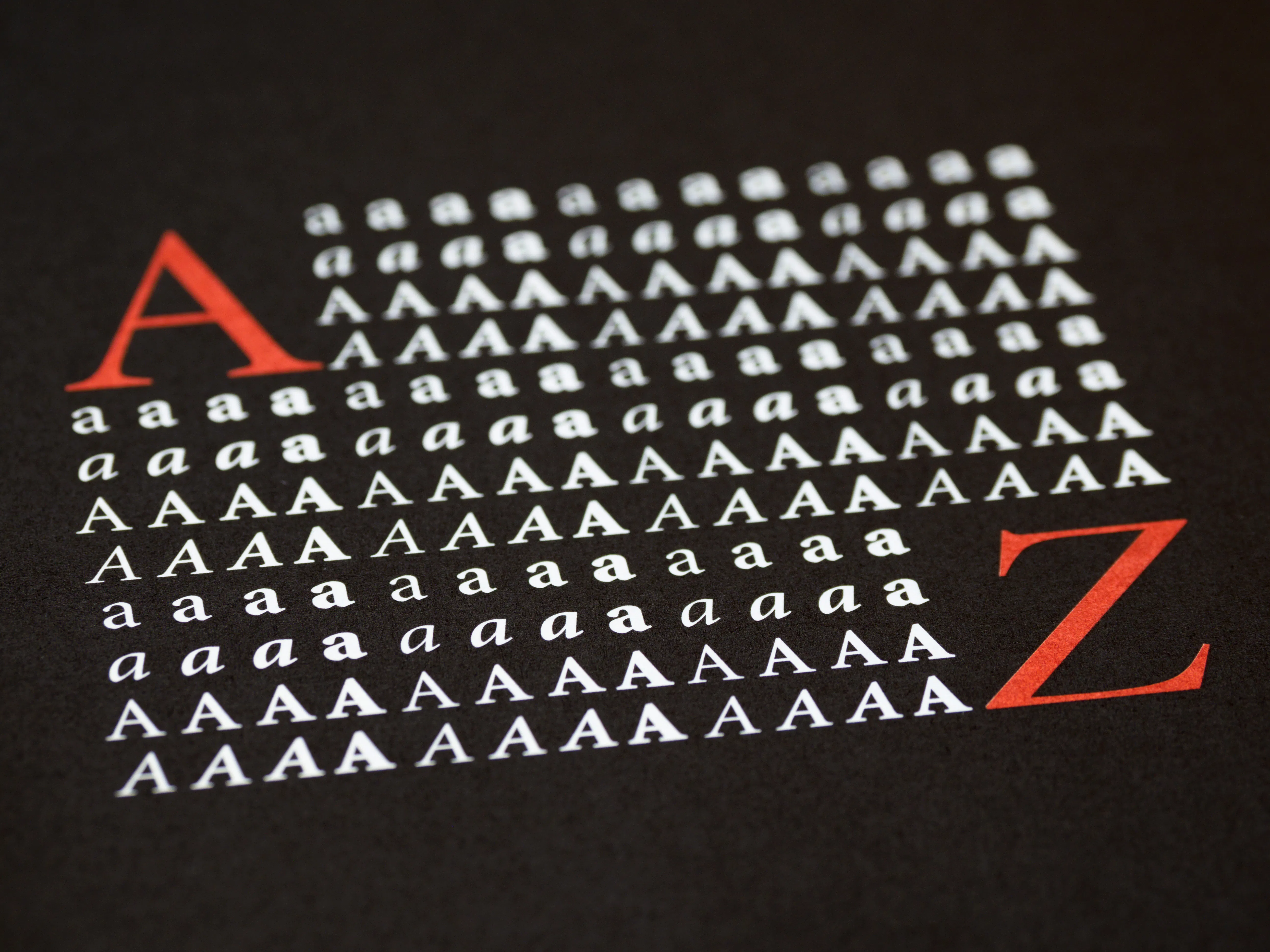 Letters A to Z pattern for an AI content writing tool to humanize AI content.