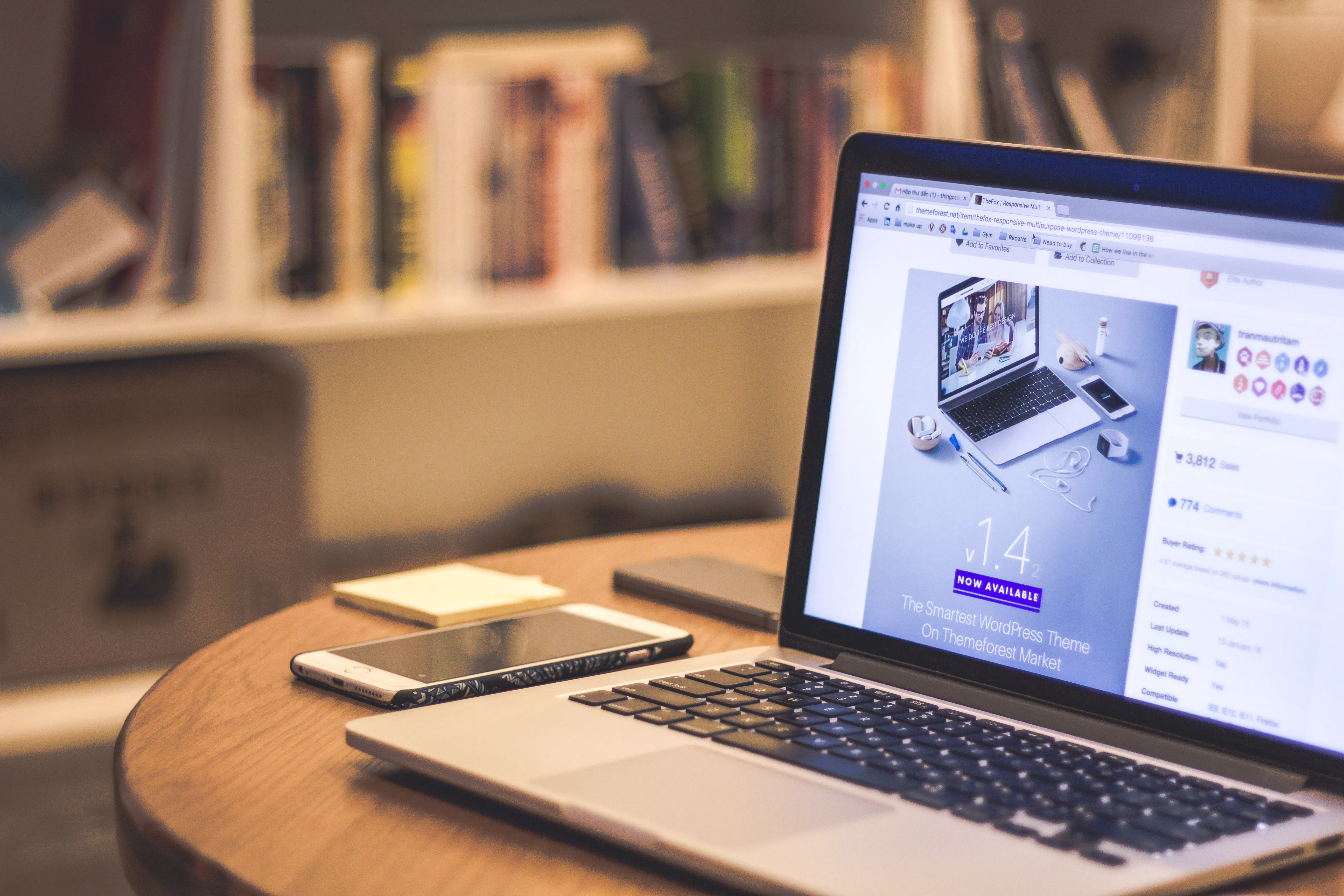 A laptop screen showing an automated content creation tool for web design.