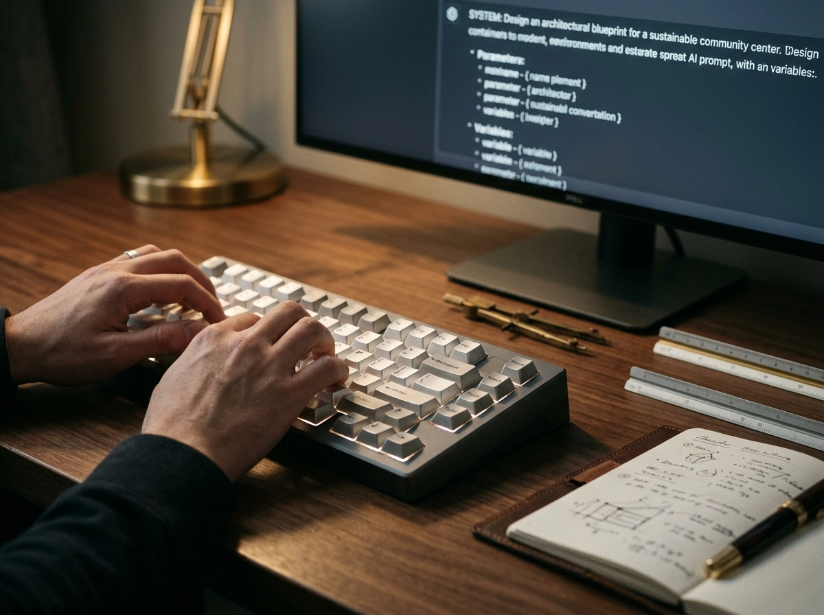 Person typing on a keyboard, illustrating SEO workflow integration for AI blog content creators.