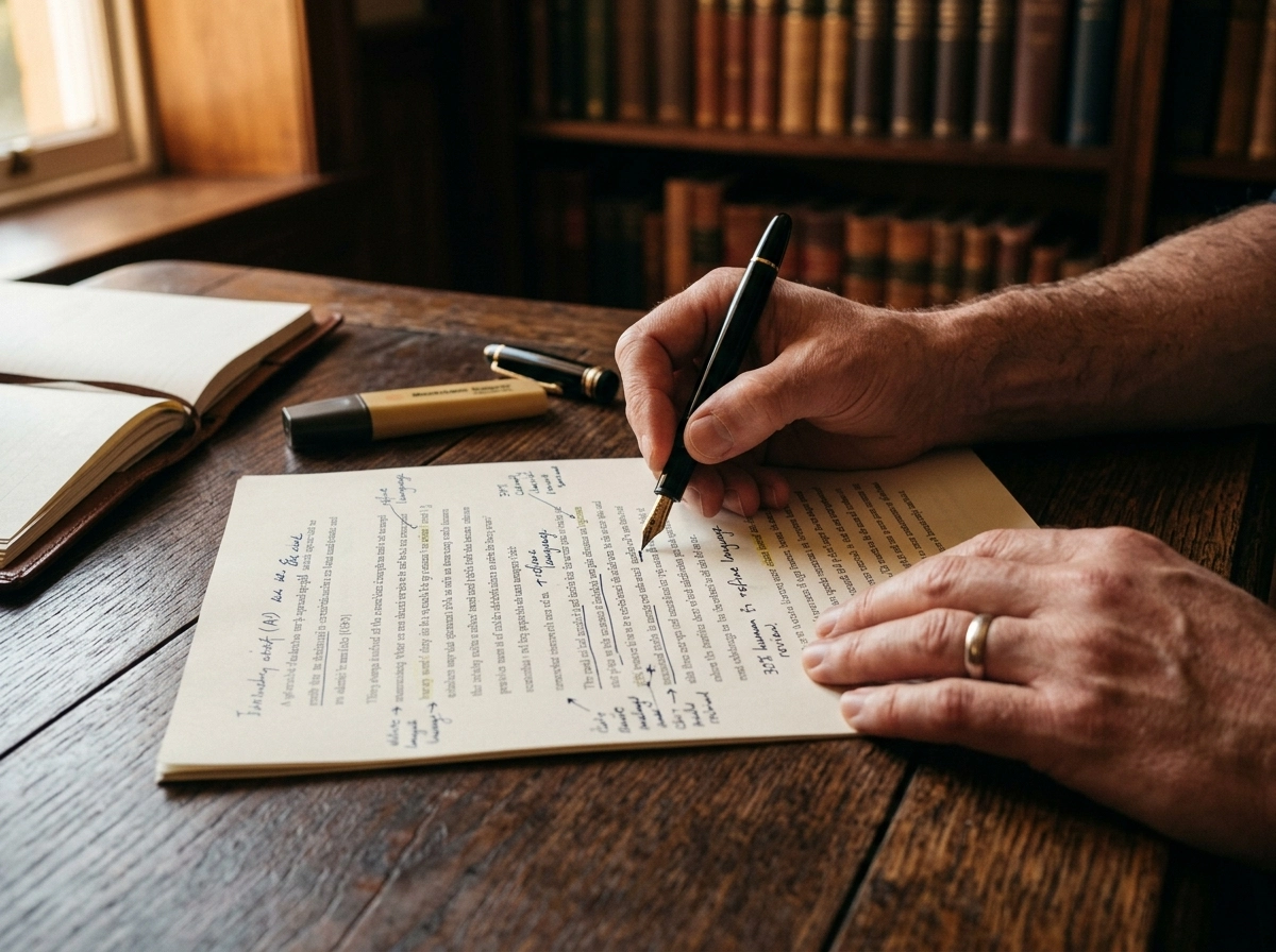 Manual editing of AI article automation content for better quality.