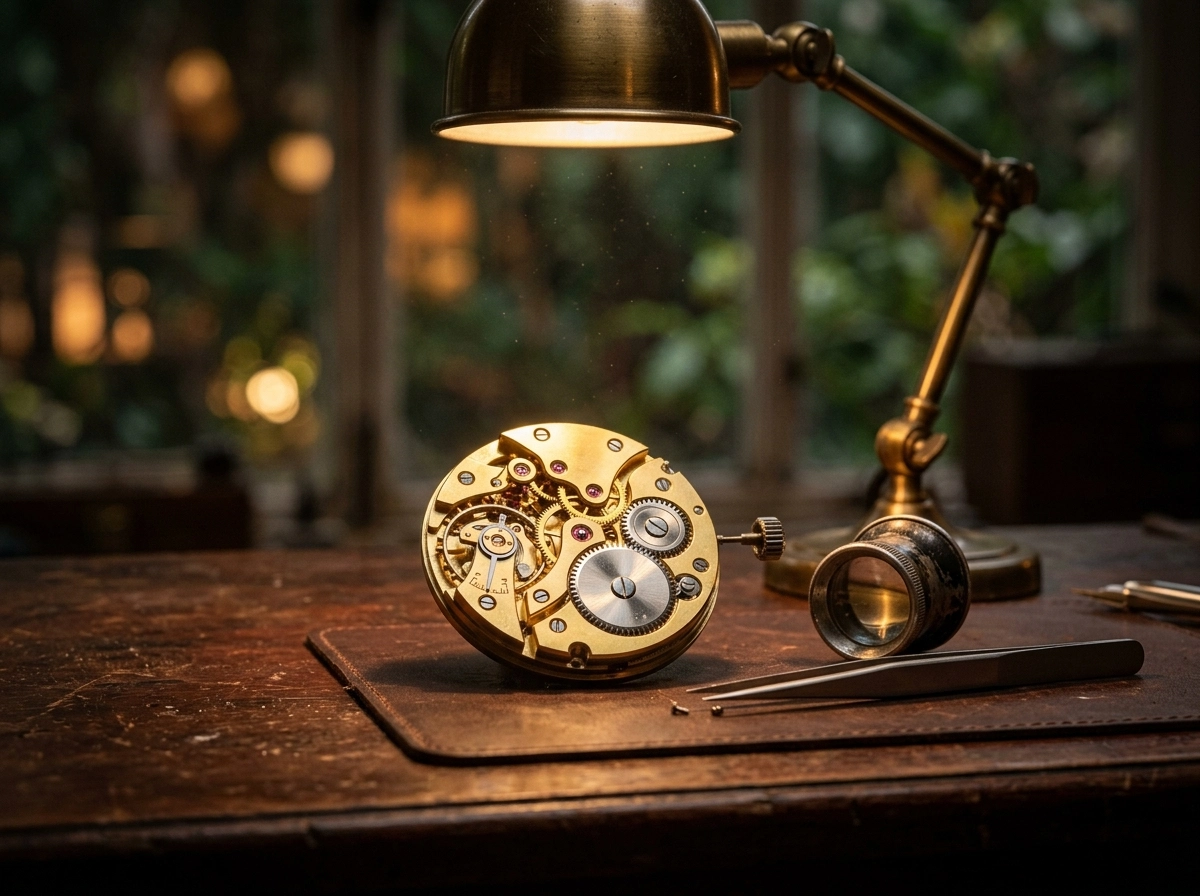 Precision watchmaking tools, representing the fine detail of an automated seo blog writer.
