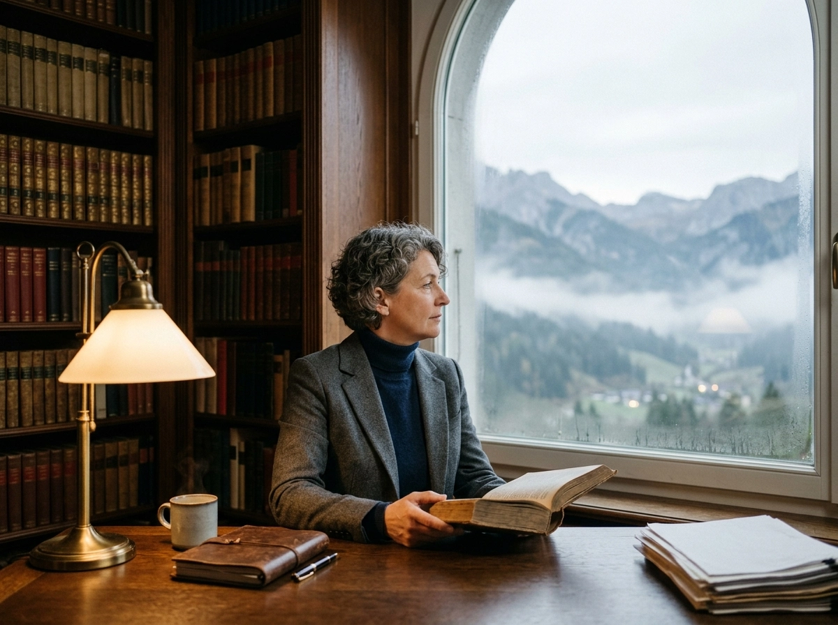 A person reading in a library, reflecting on SEO content control and automated publishing workflows.