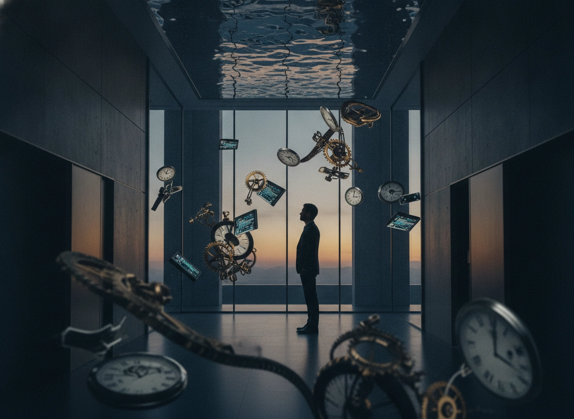 A professional using an automated content creation tool to optimize agency workflows.