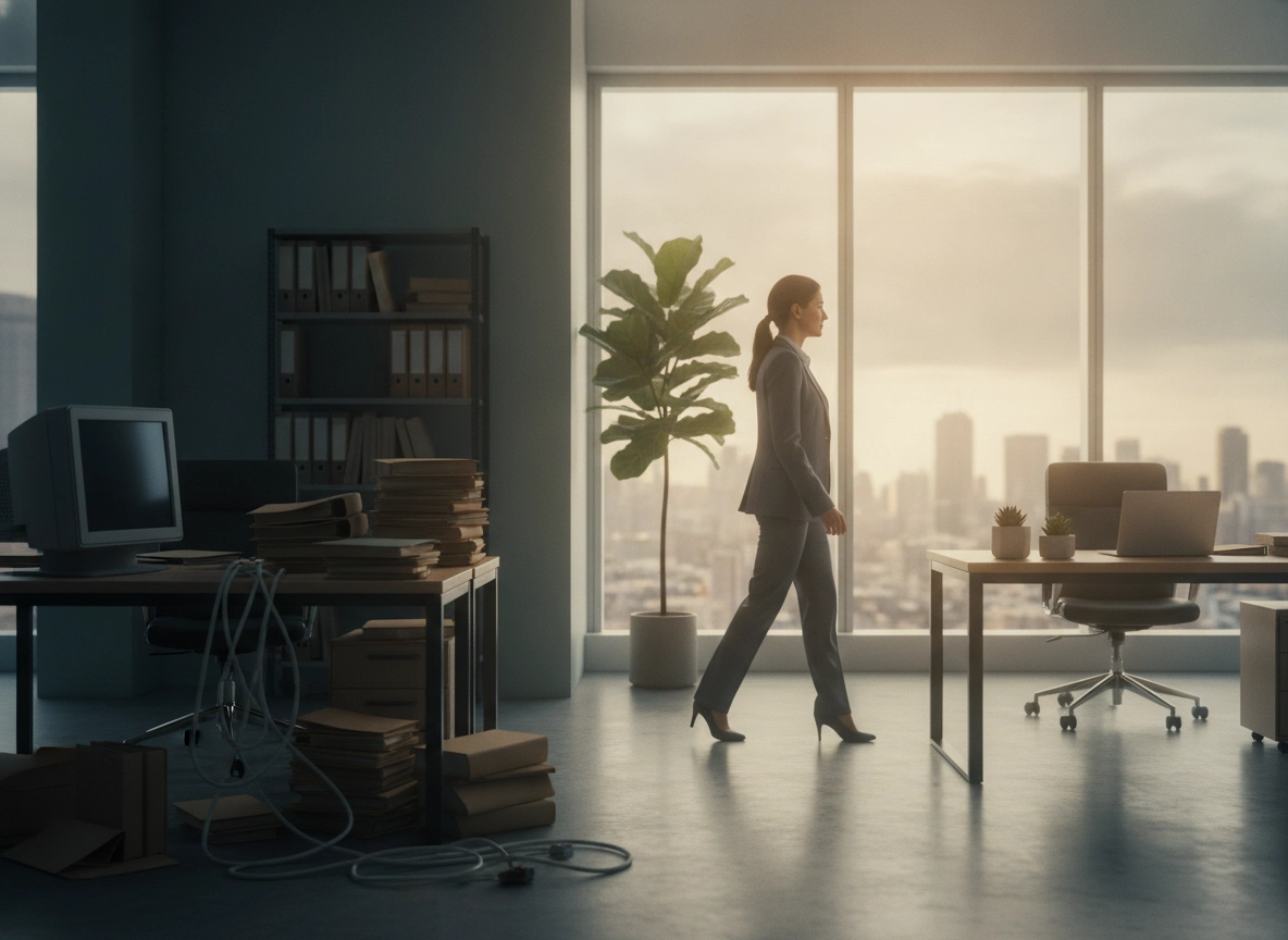 Professional walking in office, representing expert SEO optimization service benefits.