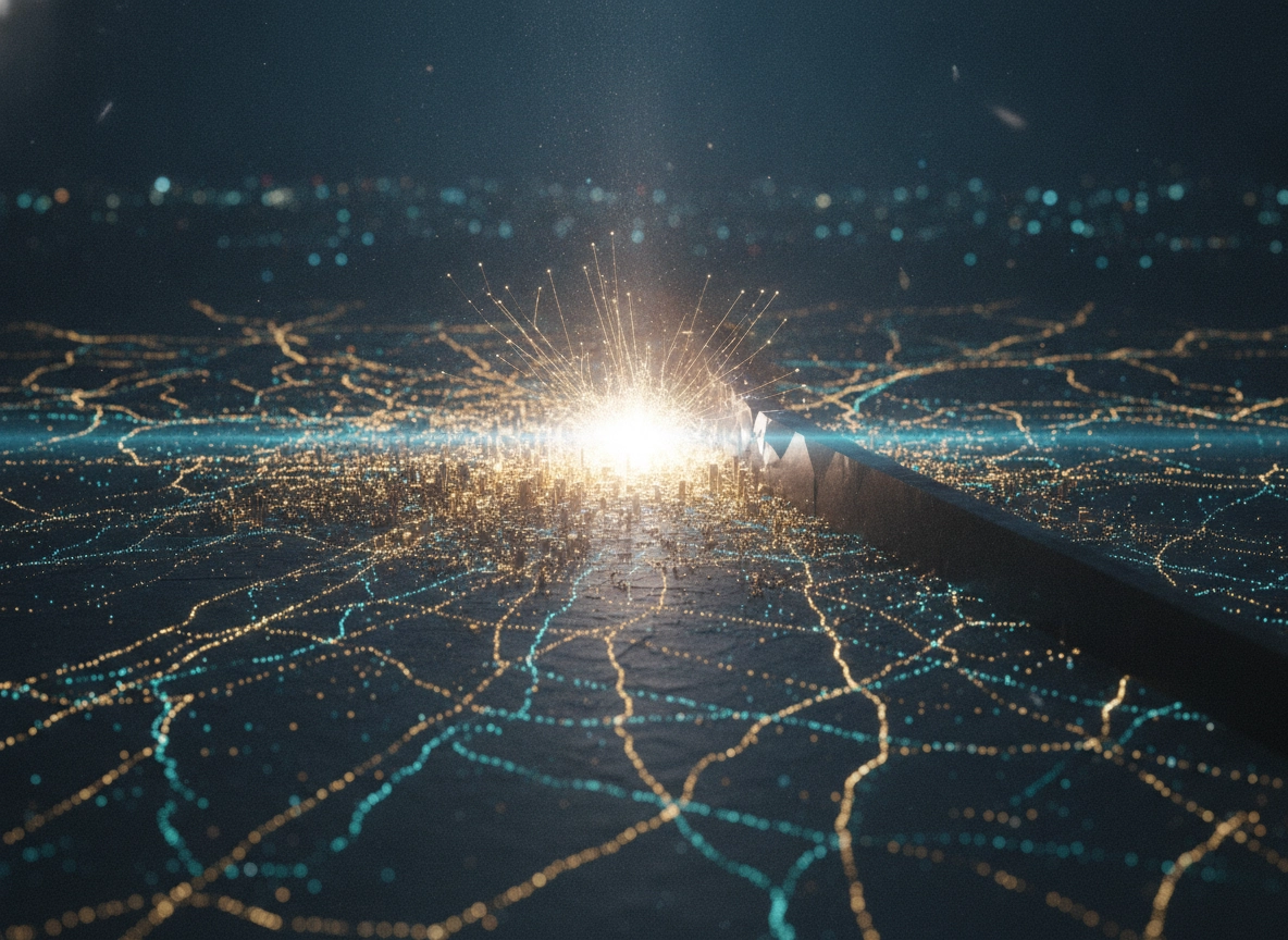 Glowing digital map showing search visibility factors and local seo performance challenges.