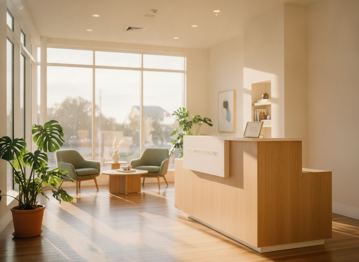 Modern office reception area representing specialized SEO providers for organic growth services.