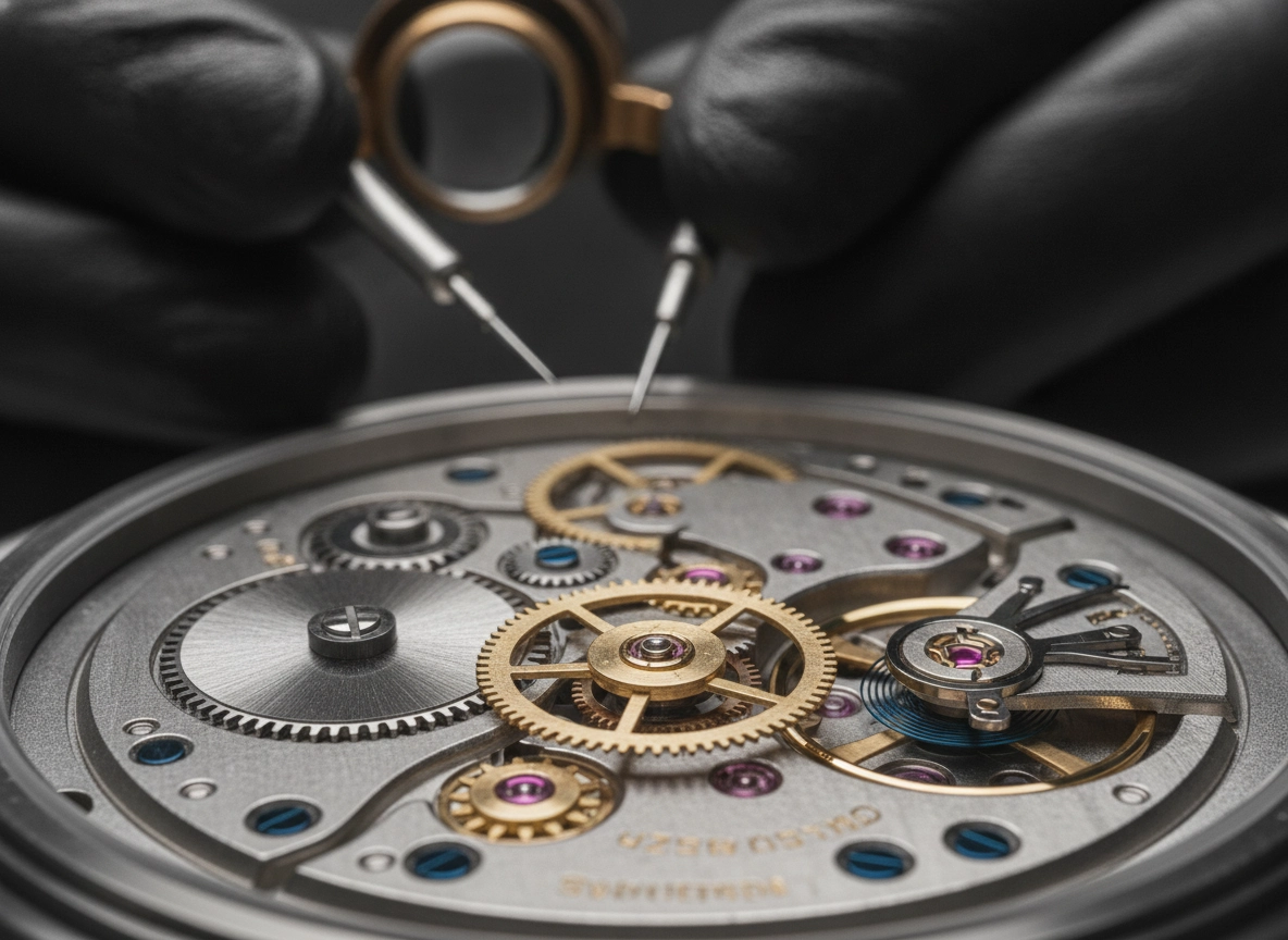 Watchmaker repairing gears, representing precise niche search marketing and seo optimization service.