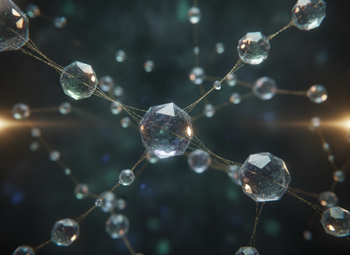 Crystalline network representing automated content creation and ai tools for seo 2026.