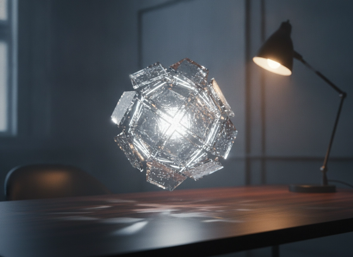 Glowing crystal sphere on a desk symbolizing automated blog software and best AI tools 2026.
