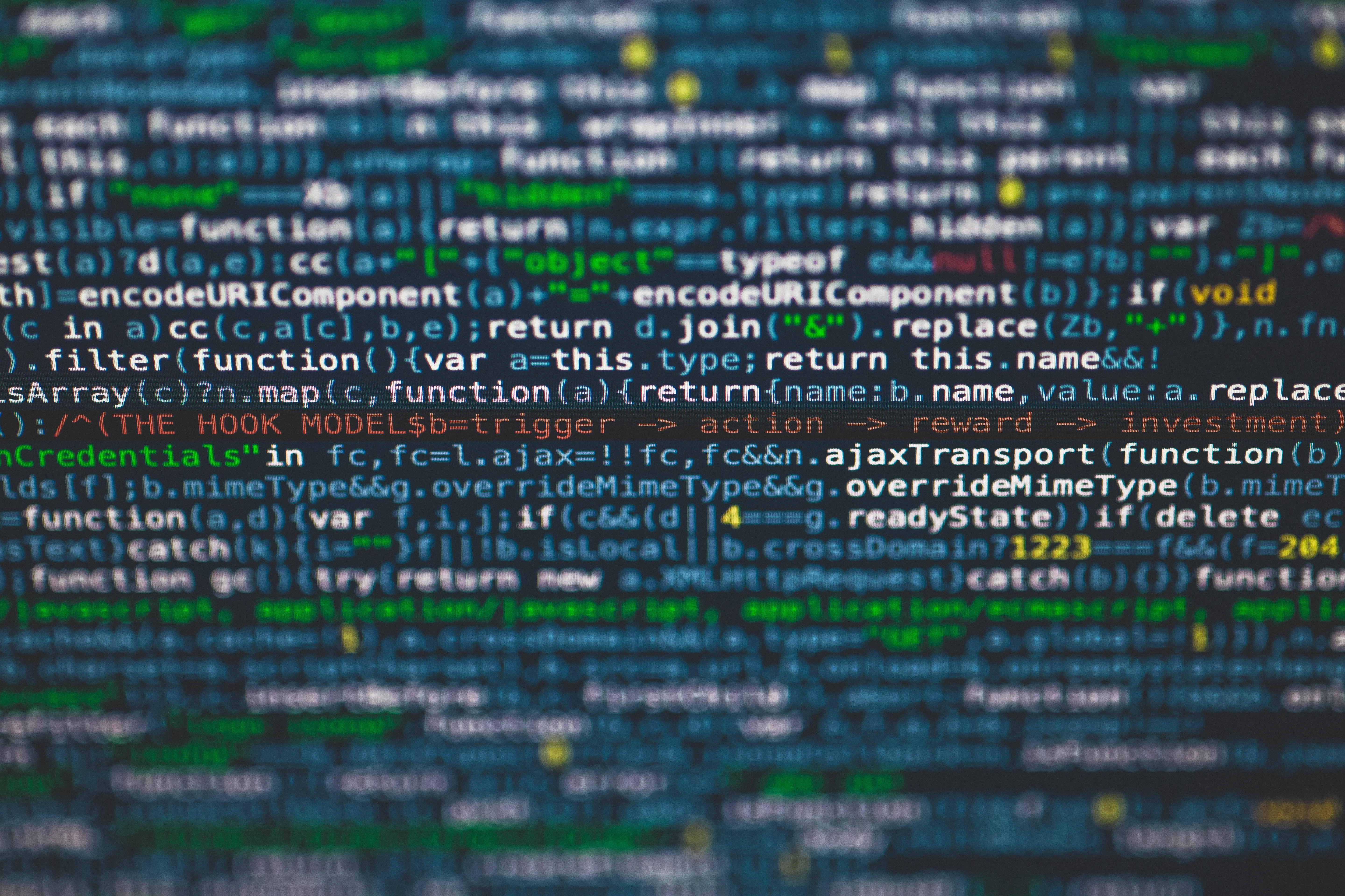 Source code on a dark screen to help implement AEO strategies and optimize content for ChatGPT.