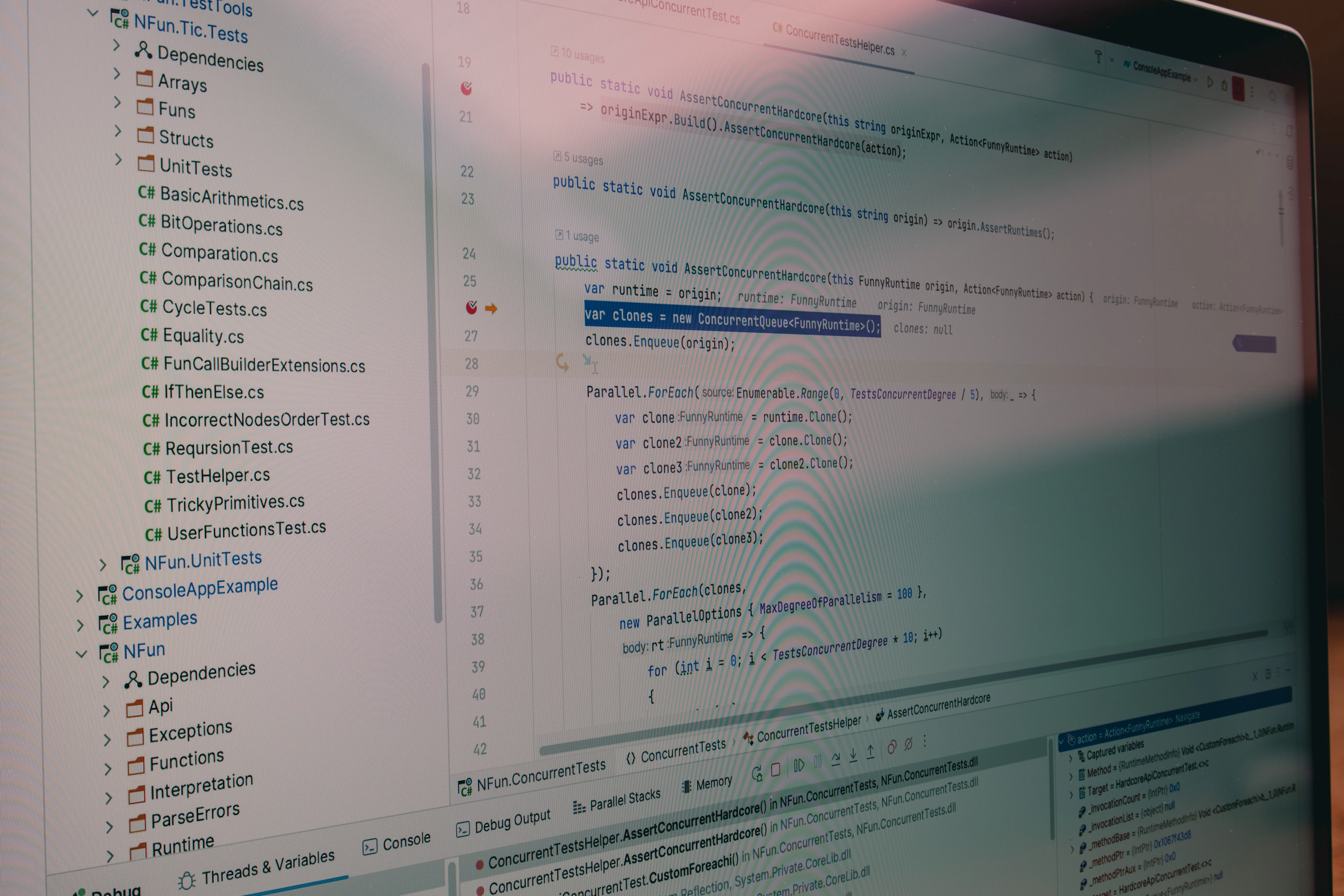 A laptop screen displaying source code while using AI for SEO and optimizing content for AI engines.