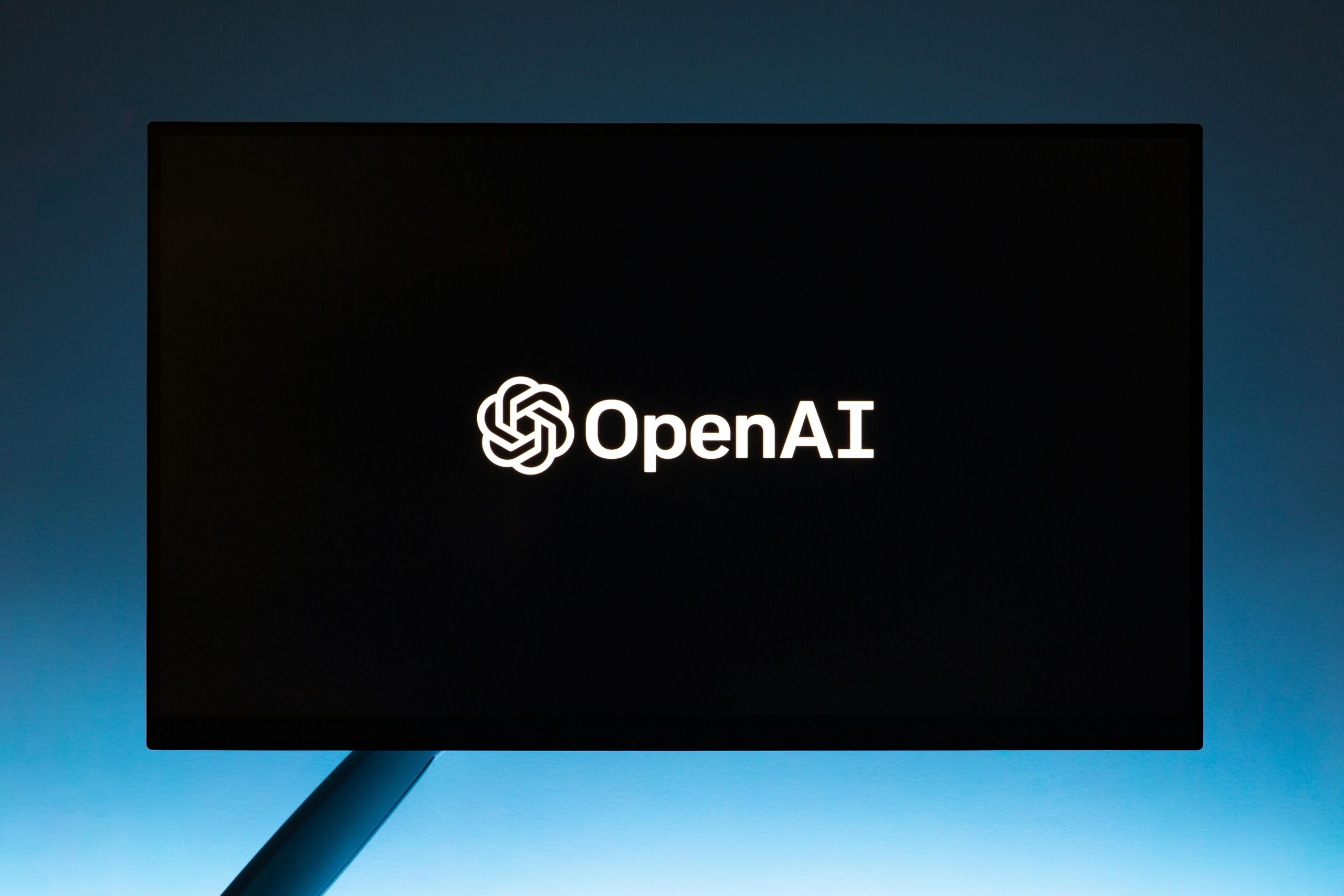 A conceptual image of the future of content marketing, featuring AI-powered holograms displaying real-time content performance data and personalized customer insights. The scene is futuristic and inspiring.