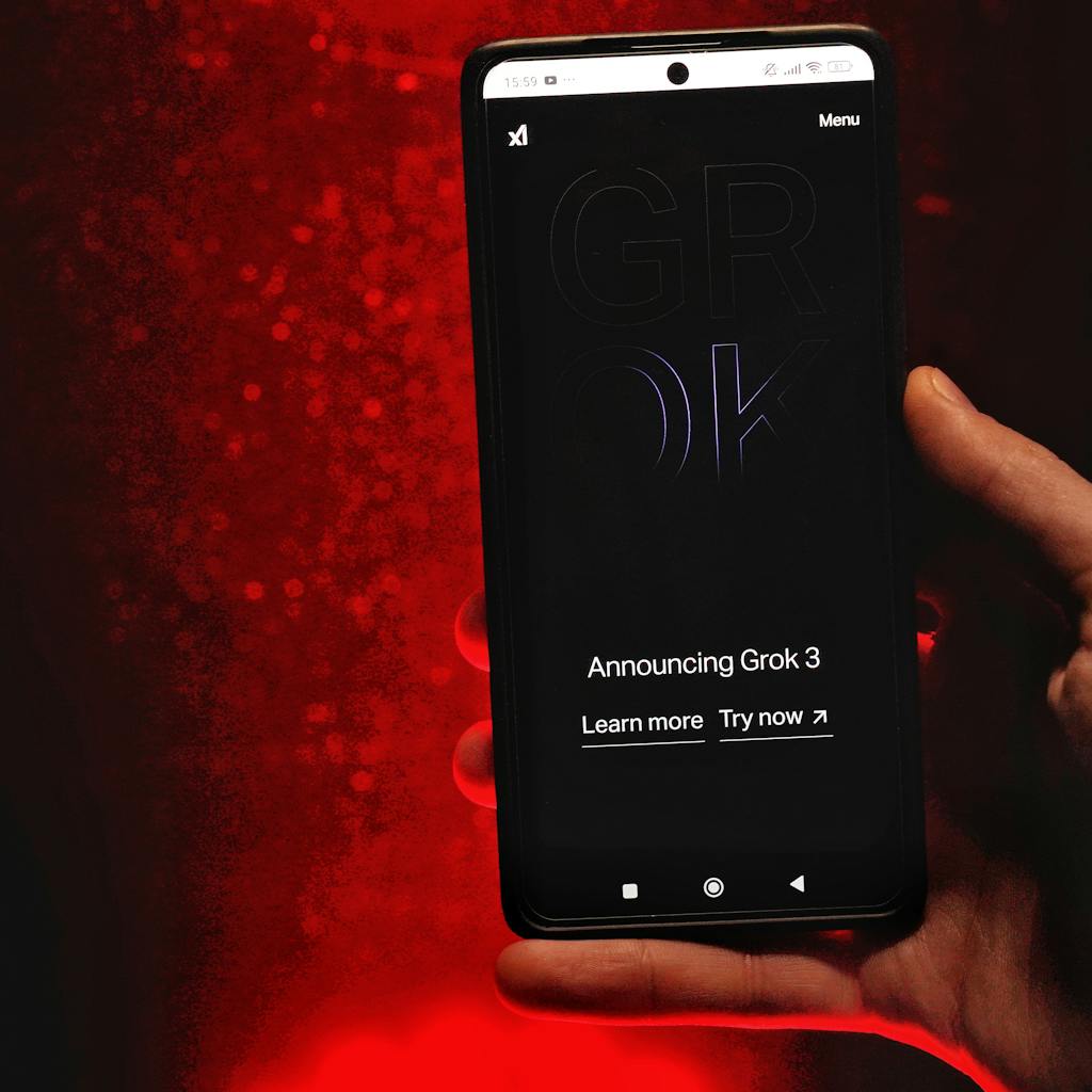 A person looking at a smartphone displaying a Google AI search result with a highlighted answer box. The scene is bright and modern, with a focus on the user's interaction with the AI feature.